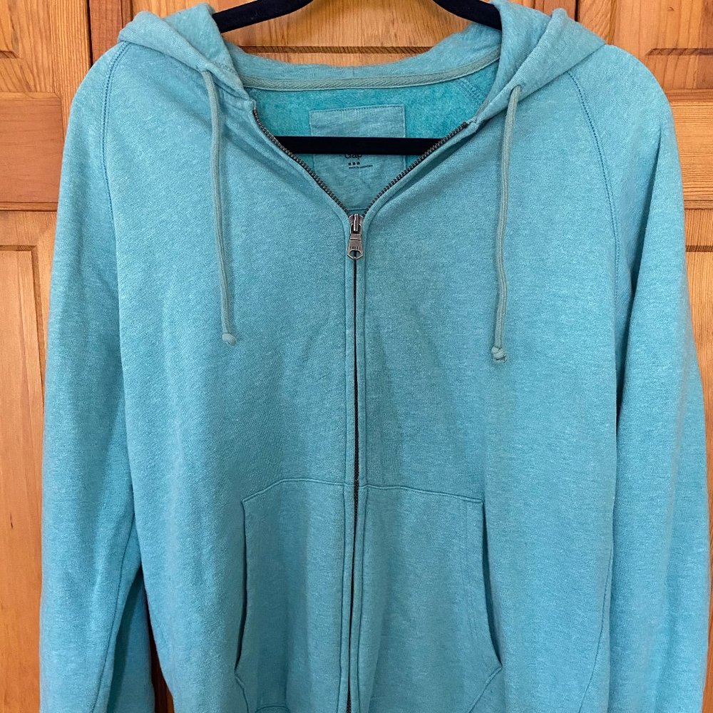 Turqouise Gap Zip Up Hoodie